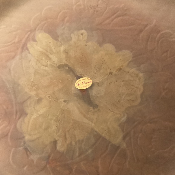 AL-RAMA Vintage Round Plater Hand Painted Made in Israel NWOT - Picture 5 of 8